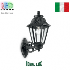 Вуличний світильник/корпус Ideal Lux, IP44, чорний, 1xE27,  ANNA AP1 BIG NERO. Італія!